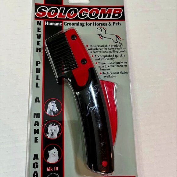 Solocomb Humane Pet Grooming Comb for Horses Dogs & Cat Manes NEW SEALED - Picture 1 of 2